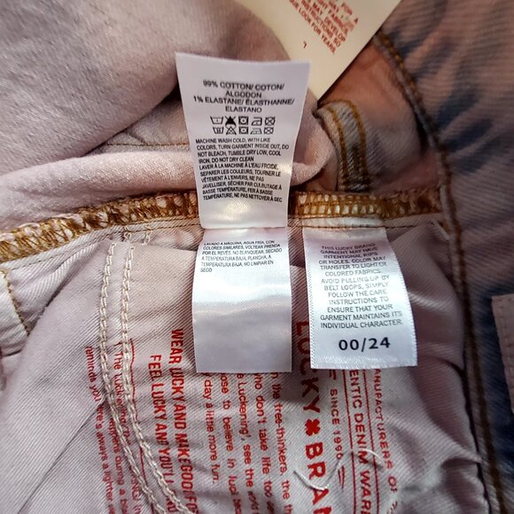 Lucky Brand Pink Cutoff Denim Shorts W/ Responsible Fabric  SZ 24 Button Closure - Picture 12 of 13